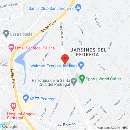 Orangetheory Fitness Pedregal map