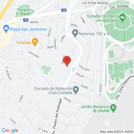 Jazzercise Pedregal Fitness Center map