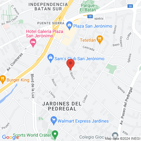 Dra. Andrea Espinosa Quintana map