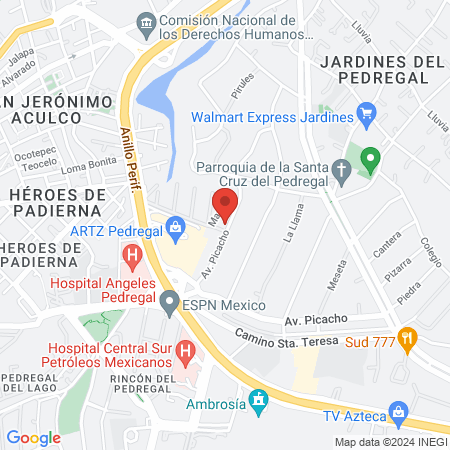Hospital San Judas Tadeo map