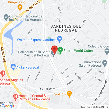 Pedregal Clinica Dental Richety map