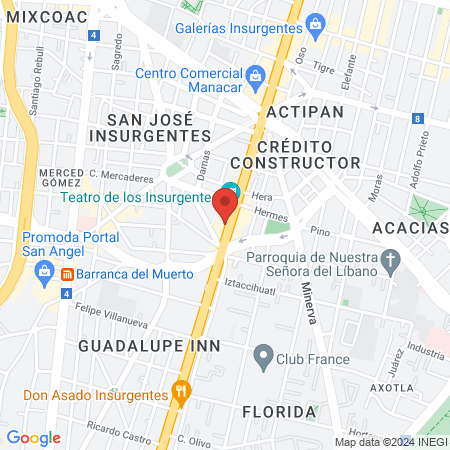 Masajes Vladímir Spa México map