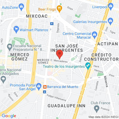 Dra. Georgina Morales, Internista map