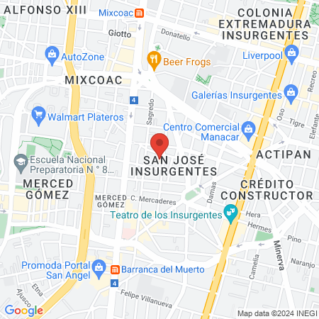 Hospital Santa Coleta map