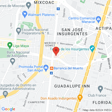 ISSSTE Hospital General Dr. Dario Fernandez Fierro map