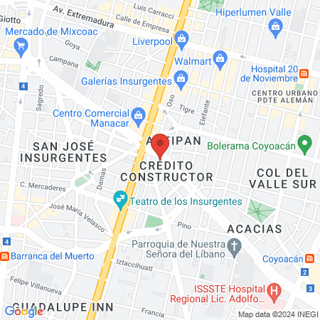 Dr. Alfonso González Martínez Reding map