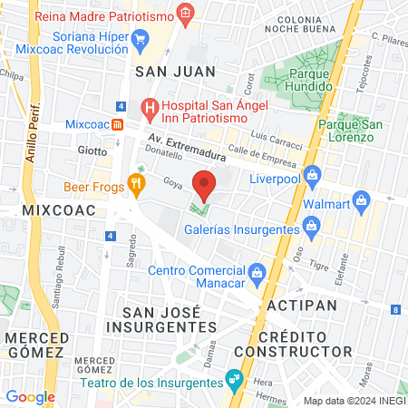 Lindern México map
