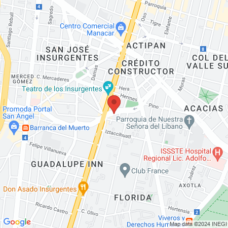 Clínica Dental Kohdent México map