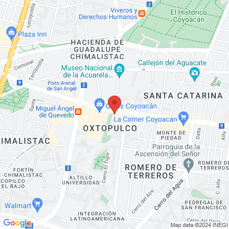 Wax Revolution Coyoacán map