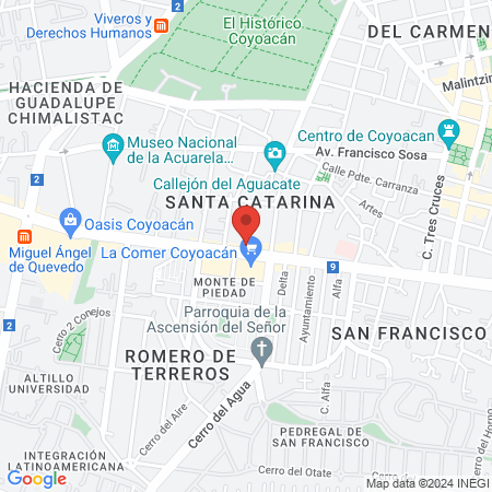 Desértika Spa Miguel Ángel de Quevedo map