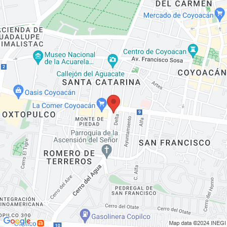 Dra. Jade Calzada Galván map