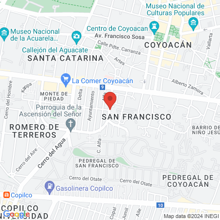 Centro Veterinario Coyoacán map