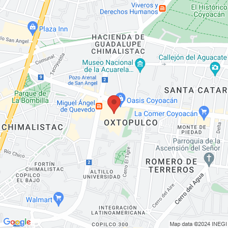 dentalia Oasis Coyoacán map
