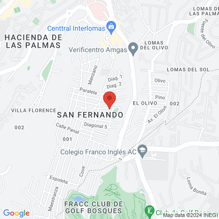 Centro de Reestructuración Integral para la Columna Hixquilucán Cric. P. map