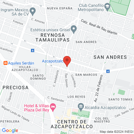 BelCorpo Azcapotzalco map