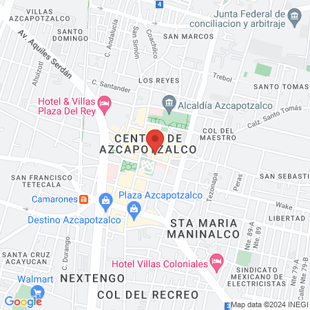 AZCAPOTZALCO GYM map