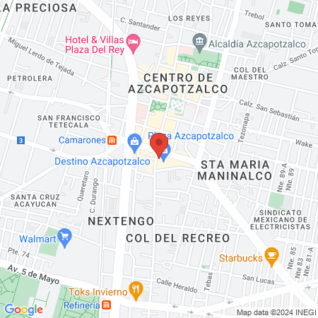 ALGYM 24/7 Azcapotzalco (Antes snap fitness) map