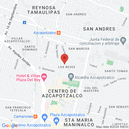 Deposito Dental Azcapotzalco map