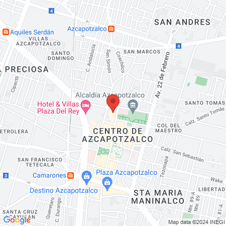 Clínica veterinaria Azcapotzalco map