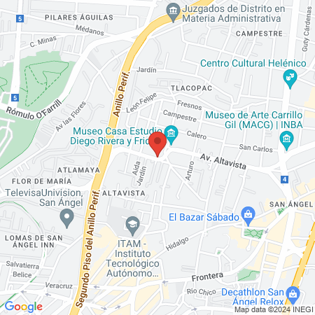 Silvia Galván Image Studio, San Ángel map