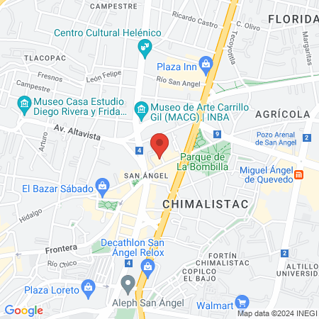 Depilación Definitiva - Dépil Tech San Angel map