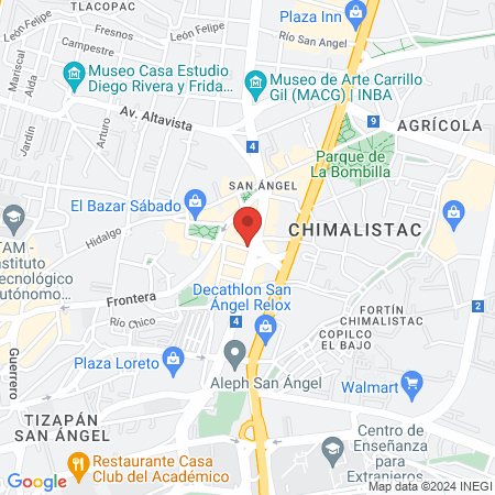 Yogaterapia México map