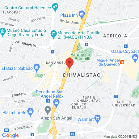 Sportium San Ángel map