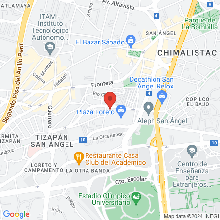 Sport City Loreto map