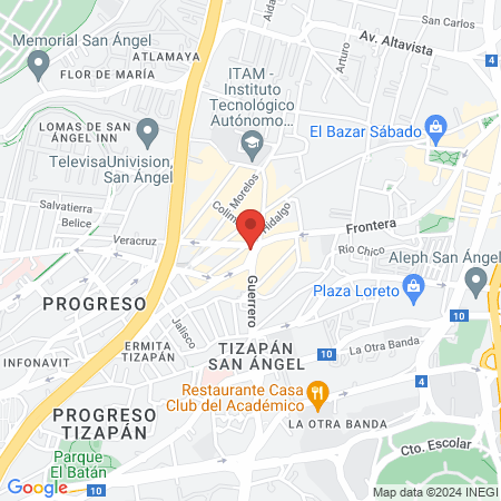 Servicio de Salud de Hidalgo map