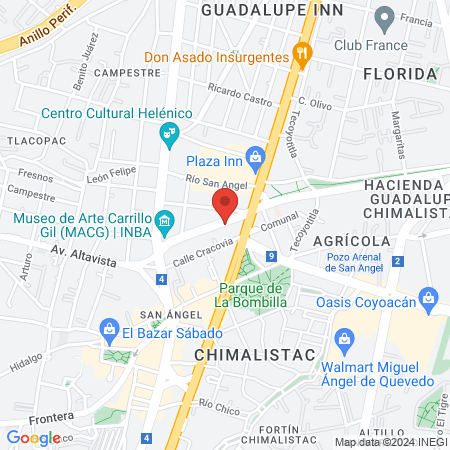 Clínica AXA Keralty map