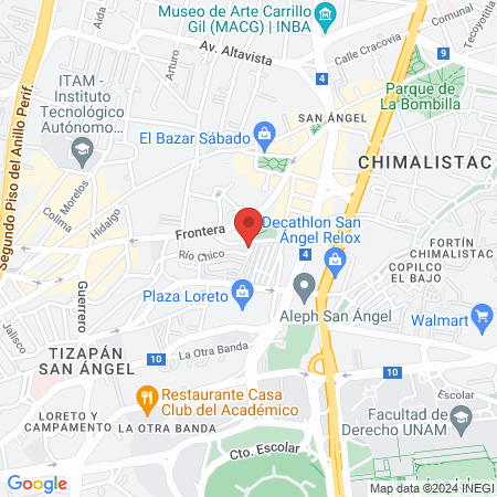 Fitdog San Ángel Veterinario map