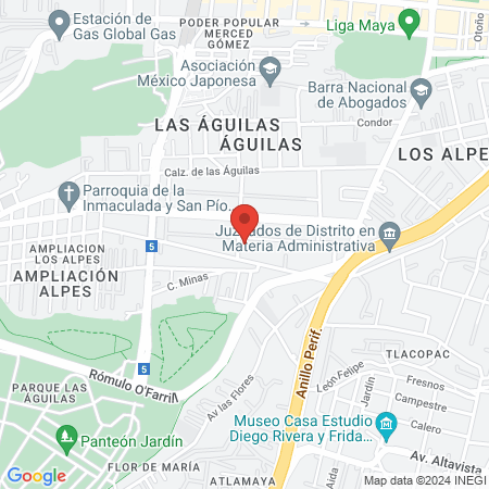 MOONS, Grupo Dental Tecnológico Mexicano map