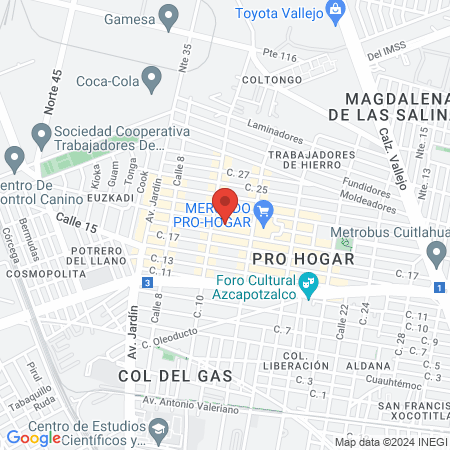 Quiropractico Aaron map