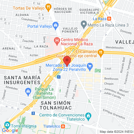 Clínica Dental Insurgentes map