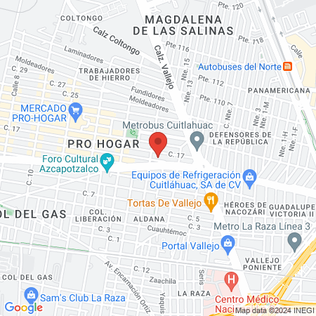 Cervera Pineda Claudia Patricia Dra map