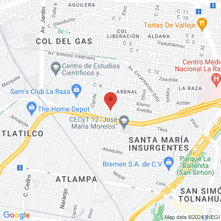 Veterinaria Cipréss map