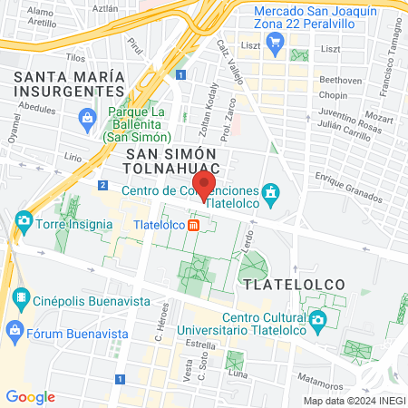 dentalia Tlatelolco map