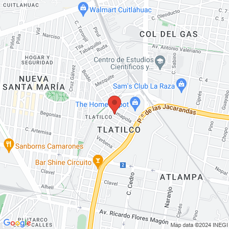 Consultorio medico YPF map