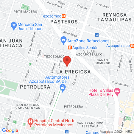 Consultorio Tezozomoc map