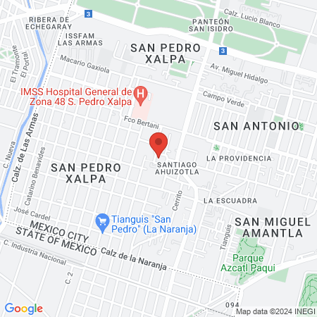 UNEME CAPA SANTIAGO AHUIZOTLA map