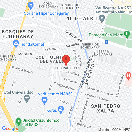 Consultorio Pastores map