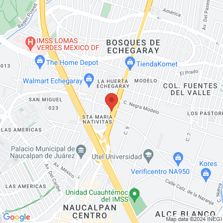 Happy Dream Naucalpan Centro map