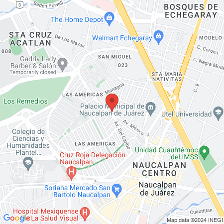 Fisioterapeuta Ana Karen Zamora map