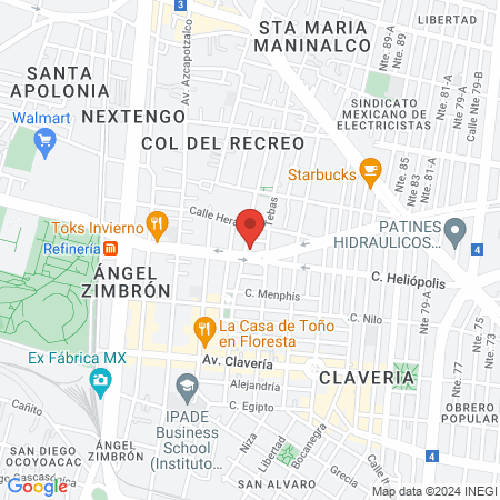 La Santa Diabla Estudio Especializado map