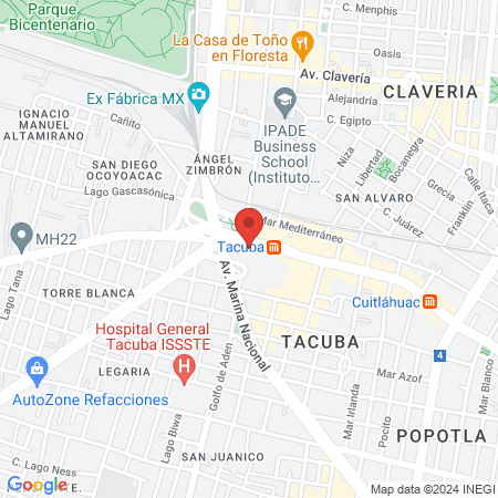 Barber & Tattoo Tacuba map