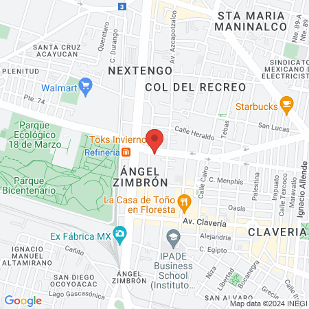 Denttra Azcapotzalco: Expertos al cuidado de tu sonrisa. map