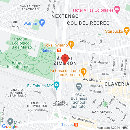 Centro de atención podologica map