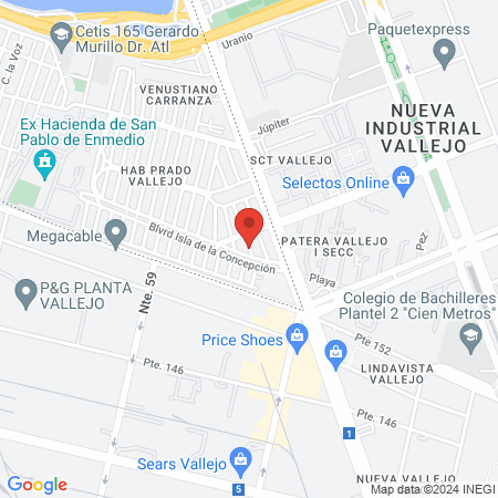 Toshinkaikan Prado Vallejo map