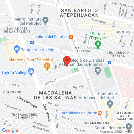 Unidad Medica de Especialidades PBI,PA map