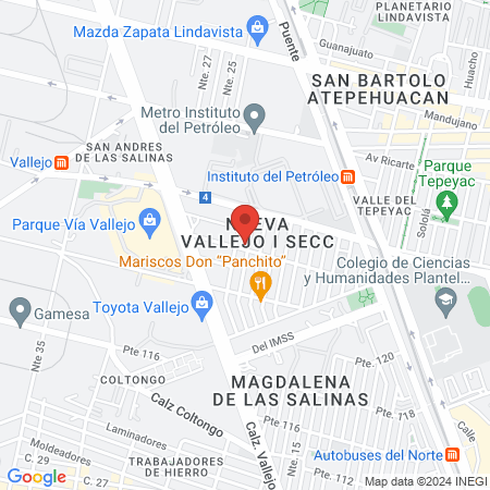 Veterinaria Lindavista Vallejo Mi Mascota map